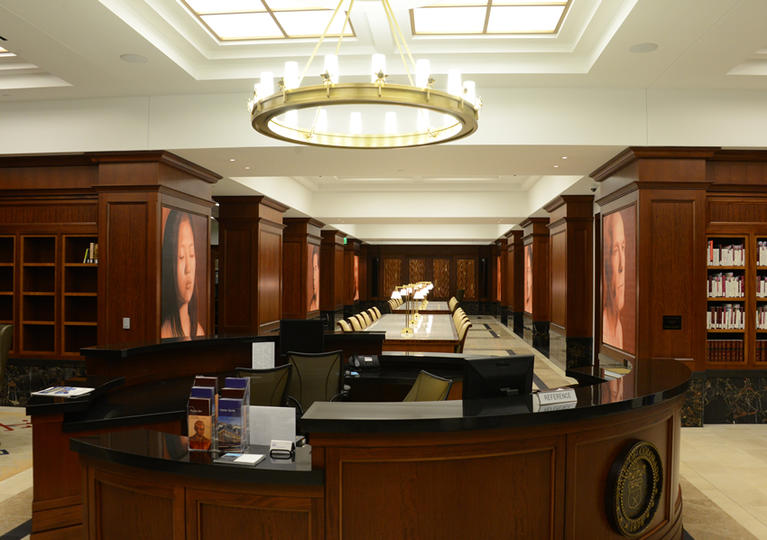 The law library in the judicial building